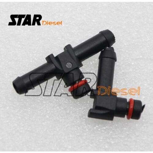 10 Pcs T Type/ L Type Connector Pipe scavenge pipe Tube Diesel For Denso Return Oil return pipe