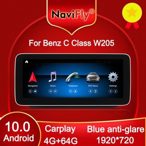 1920*720 carplay Android 10.0 Car multimedia player for Mercedes benz W205 C200 C250 C300 C400 GLC200 GLC260 GLC300 V250
