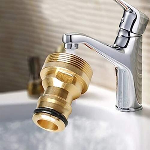 2 Brass Faucet Adapters for Copper Fittings for Garden Hose Vehicles and Washing Machines