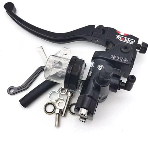 22mm 7/8'' 19 Rcs Motorcycle Brake Master Cylinder cable clutch radial brake pump Left