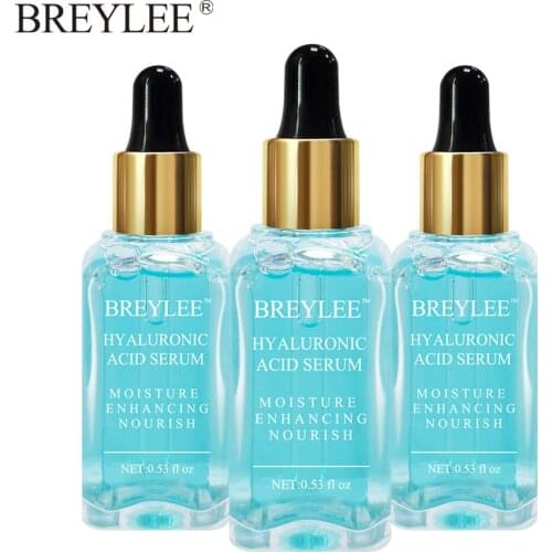 BREYLEE Hyaluronic Acid Serum Face Facial Moisturizing Essence Skin Care Nourishing Ageless Restoring Elasticity Beauty 3PCS