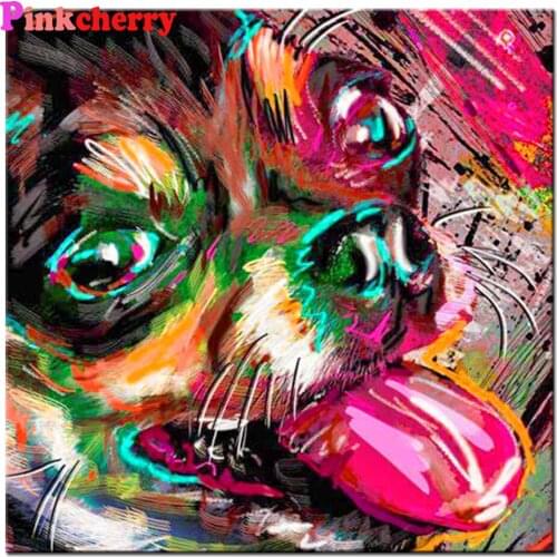 5d diy Diamond Painting Chihuahua Dog Full square Round picture of rhinestone Mosaic embroidery Diamond Cute Pet Puppy Art