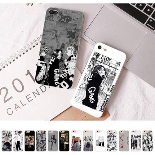 FHNBLJ Anime Tokyo Revengers Phone Case for iPhone 11 12 pro XS MAX 8 7 6 6S Plus X 5S SE 2020 XR cover