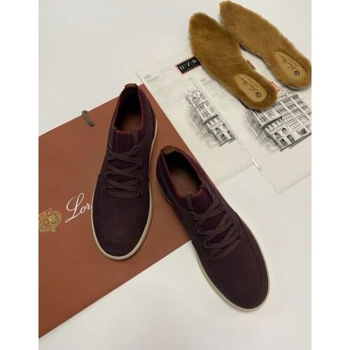 Men lace-up Flat Shoes Casual Shoes Simple comfortable leisure Sneakers Knitting Elastic slip-on Run Shoes 2020 Hot Brand Shoes