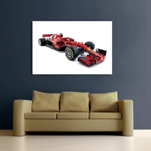 HD Prints Paintings Wall Artwork Modular Canvas Red Ferraris Car Poster Picture Modern Home Decoration For Bedside Background