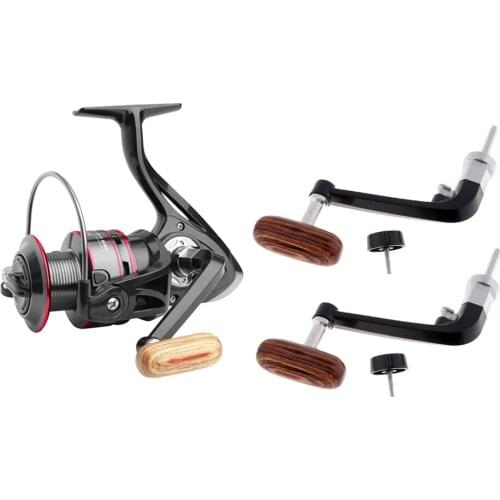 Spool Fishing Reel HB2000 Metal Folding Left Right Arm with 2x Handles 8KG Unloading Force Fishing Reel