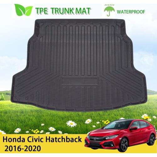 TPE Car Rear Boot Cargo Liner Floor Mat Trunk Tray Fit for Honda Civic Hatchback 2016-2020