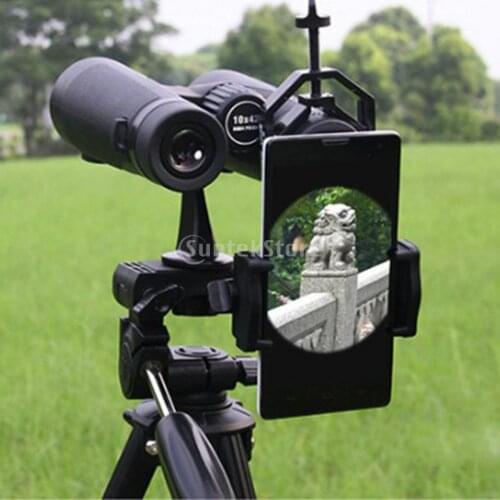 Mobile Phone Telescope Bracket Adapter Mount Holder for iPhone Samsung 5.2-10cm Width with Locking Knob