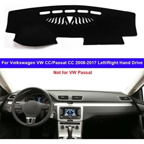 Car Dashboard Cover Dash Mat Carpet Cape For Volkswagen VW CC Passat CC 2008 - 2017 2016 2015 2014 2013 2012 2011 2010 2009