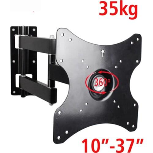DL-153 35KG 10"-37" 360 Rotate 30" 3 arms retractable FULL motion lcd wall mounted bracket led tv drop down tv lift