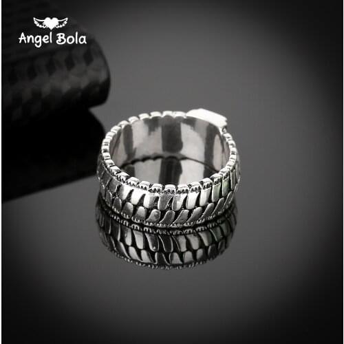 10pcs/lot Retro Men Jewelry Gothic Chain Buddha Ring Lightning Round New Store Ancient Silver Color Ring for Male Gifts