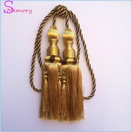 New Crown double ball European curtain tassels hanging ball tie strap holder accessories home decor