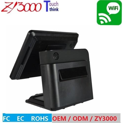 New stock 15" Factory Price 5 wire resistive touch screen pos system restaurant pos system with MSR card Reader pos retail