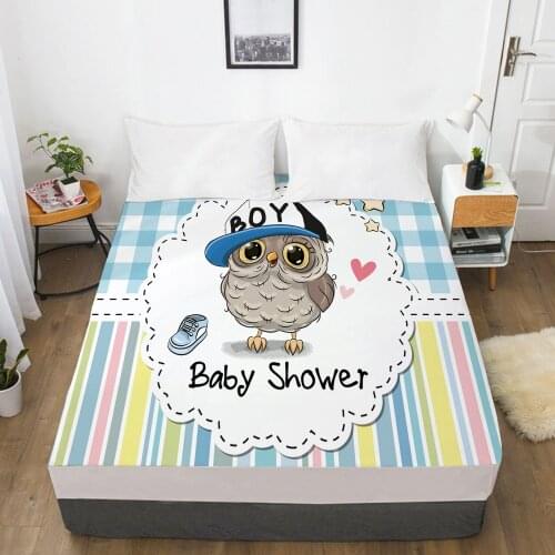 Cartoon Childrens Elastic fitted sheet bed sheet With An Elastic Band Mattress Cover Bed cover for kids baby boy girls shower