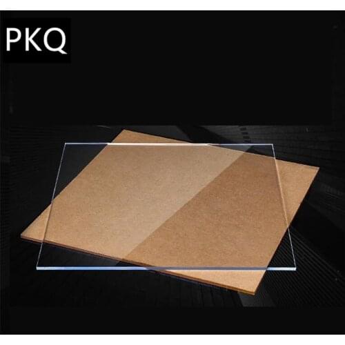 3mm Thickness Small Plexiglass Clear Acrylic Perspex Sheet Large Plastic Transparent Board Perspex Panel Glass 2*2cm-30*30cm