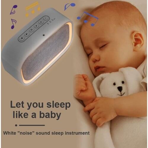 LED Night Lights with White Noise Natural Sounds Machine for Baby Adults Sleeping Relaxation Bedroom USB Bedside Table Lamp