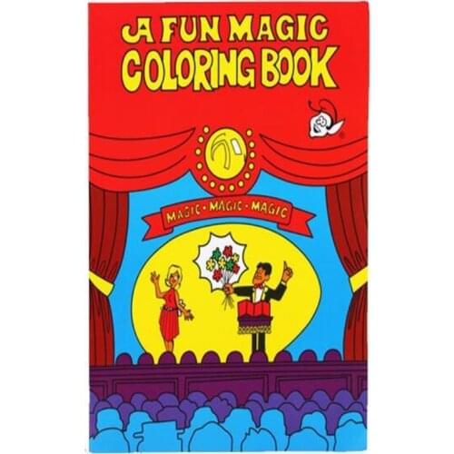 A Fun Magic Coloring Book (Medium) (20.5*13.5*0.7cm), Beginner Tricks,Magic Props,Stage,Kids Magic Show,Close Up,Accessories,Fun