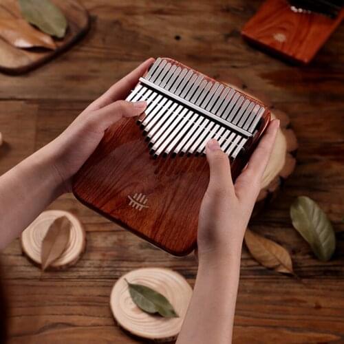 Hluru instrument rounded High-end thumb piano kalimba 21 key female professional acoustic instrument kalimba KY21