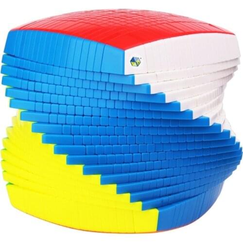 High Level Outsmart Huanglong 17x17x17 Speed Magic Cube Twist Puzzle Toy Brain Teaser 3D IQ Game Smooth 17x17 Stickerless Yuxin