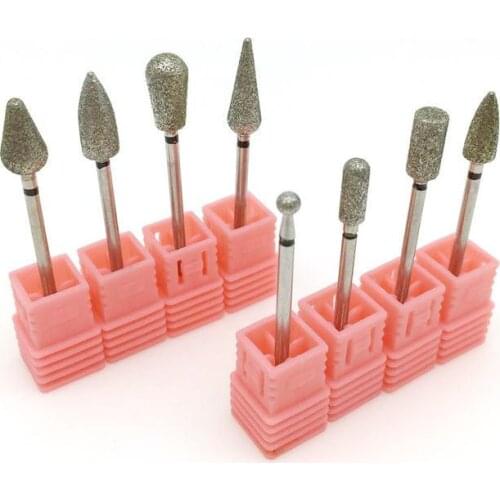 1PC Diamond Burr Electric Nail Drill Bit Manicure Machine Accessory Nail Rotary Art Tool Milling Cutter Bits