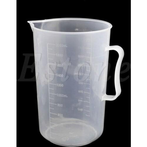 150/250/500/1000/2000ML Plastic Measuring Cup Jug Pour Spout Surface Kitchen 1Pc