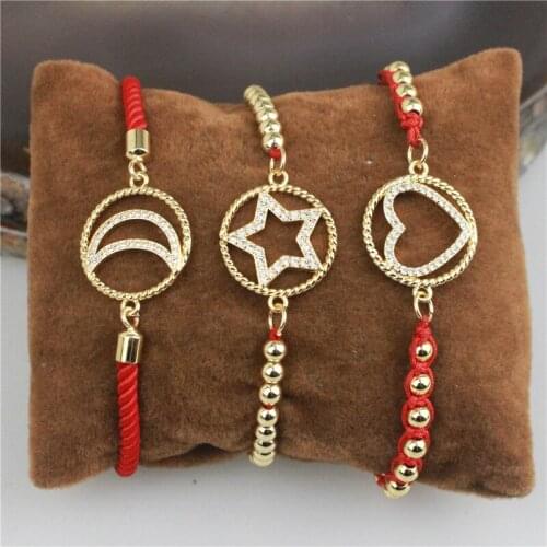 10pcs/lot New design cz connector bracelet,star/moon/heart shape cubic zircon component jewelry,popular bracelet cheap wholesale