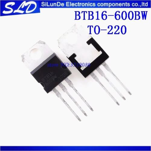 10pcs/lot BTB16-600BW BTB16-600B BTB16-600 BTB16 600BW TO-220 new and original In Stock