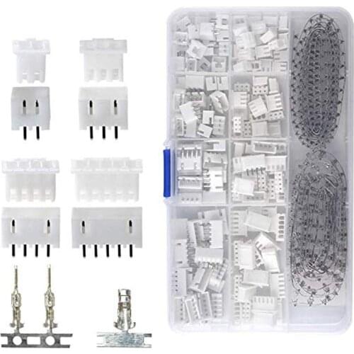 560Piece 2.54mm JST-XHP JST Connector Kit 2.54mm Pitch Female Pin Header JST-PH 2/3/4/5 Pin Housing JST Adapter Cable Connector