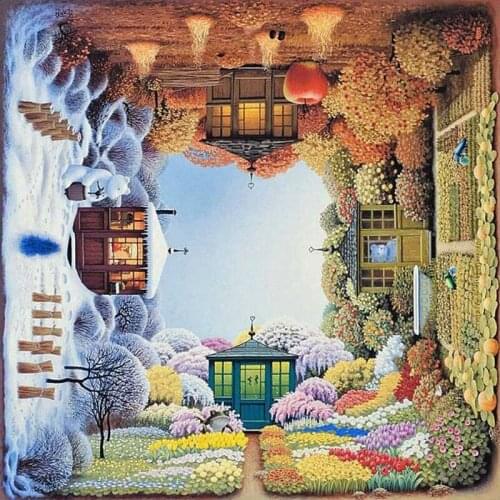 5d landscape diamond painting four seasons embroidery mosaic stickers diamond dotz rhinestone picture puzzle drawing wall decor