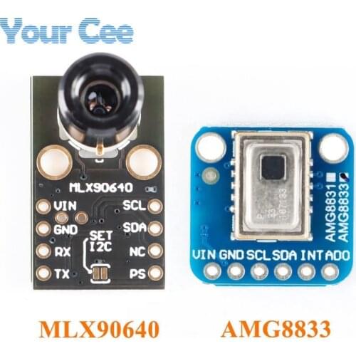 AMG8833 IR 8*8 MLX90640 32*24 Thermal Imager Array Temperature Sensor Module 8x8 32x24 Infrared Camera Sensor