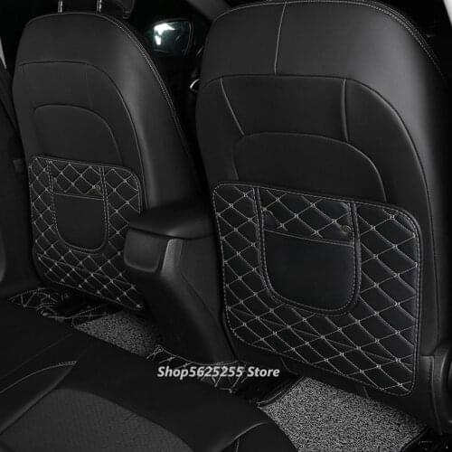 Car Rear Seat Anti-Kick Pad Rear Seats Cover For Ford Focus 2 MK2 Focus 3 MK3 Mondeo MK4 Back Seat Protection Universal Size