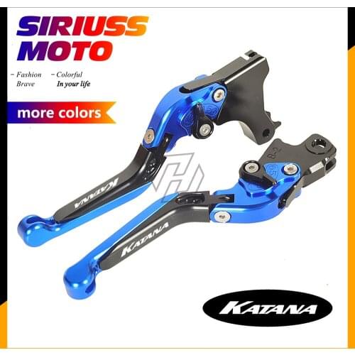 CNC Motorcycle Foldable Lever Motocross Brake Clutch Levers Case for Suzuki KATANA 600 750 1998-2006