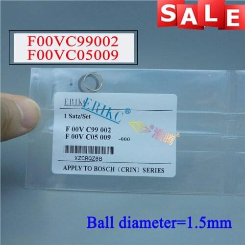 ERIKC Common Rail Diesel Injector Sealing Rings F00VC99002 Black Ceramic Ball F00VC05009 Repair Kits for Bosch 0445110 Injector