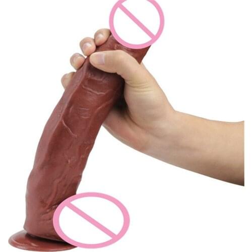 31CM Giant Flesh Dildo Extreme Big Realistic Thick Suction Cup Penis Adult Product Sex Toys for Women Vagina Lesiban Masturbator