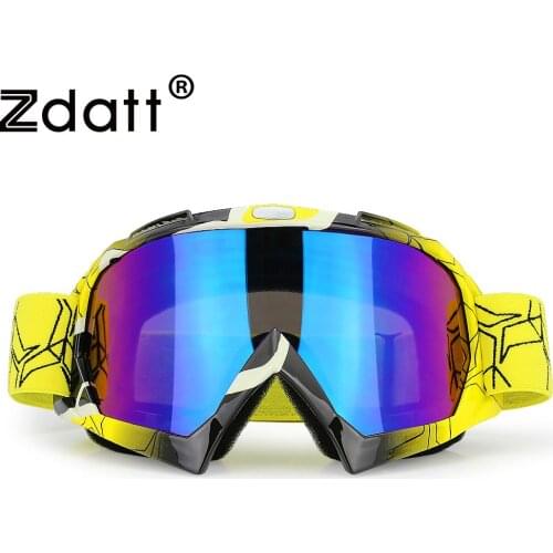 Zdatt Goggles Unisex Motocross Glasses Off Road Dirt Bike Motorcycle Helmets Ski Sport Mountain Cycle Racing Blinkers