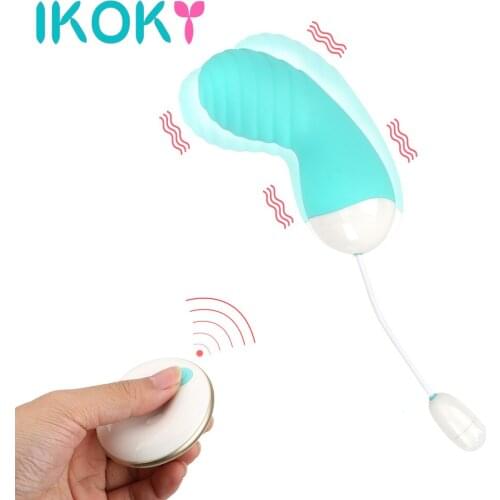 IKOKY 10 Speed Dildo Vibrator Clit Vibrating Egg Sex Toy for Woman Silicone Wireless Remote Control Vaginal Massager Stimulation