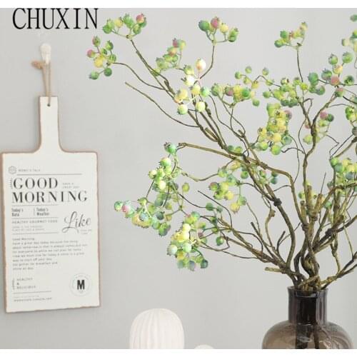 Artificial Plants Wedding Photography Decoration Artificial Flower Cranberry Berry Home Hotel Table Decoration Bouquet Material