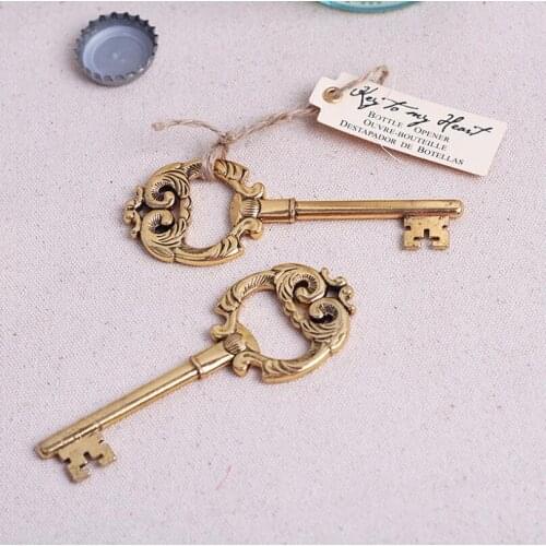 Key to My Heart Vintage Key Bottle Opener Wedding Favors and gifts Wedding supplies LX4565