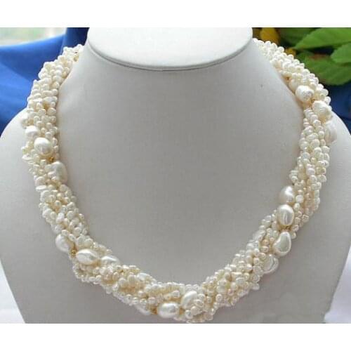 Favorite Pearl Necklace Bridesmaid Gift Handmade Fine Jewelry Statement Charming Baroque Freshwater Pearl Wedding Women Gift