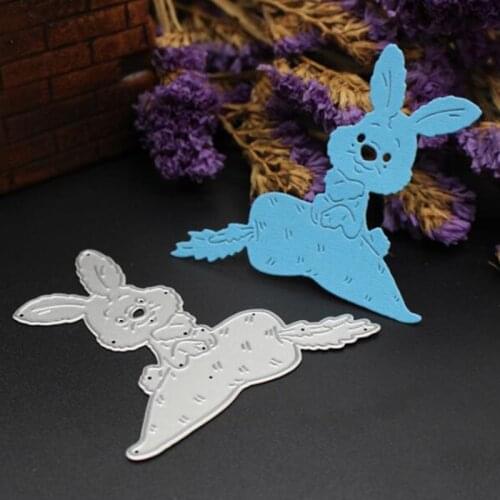 SCD414 Rabbit Metal Cutting Dies For Scrapbooking Stencils DIY Album Cards Decoration Embossing Folder Craft Die Cuts Tool New