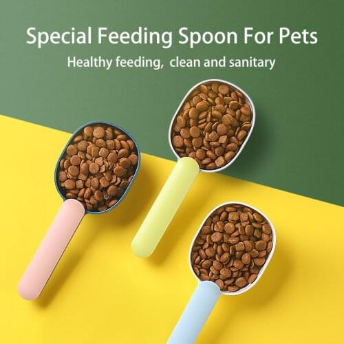 Multi-function Sealed Bag Clip Cat Dog Food Spoon Pet Food Spoon Supplies Pet Food Spoon Shovel Can Be Washed Sealed Bag Clip