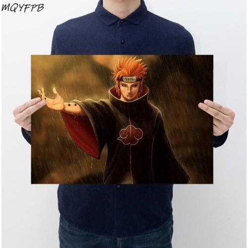 Japanese Animation Kraft Paper Poster Home Bedroom Wall Decoration Painting Core 50.5x35cm