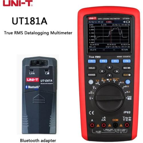 UNI-T Industrial Digital Multimeter UT181A True Effective Value 60000 Counts PC Software Capacitance Temperature Electricity