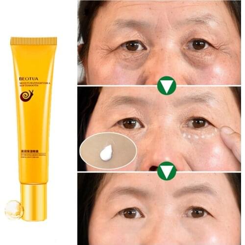 Retinol E Elastic Collagen Eye Cream Anti-Aging Moisturizing Whitening Hyaluronic Acid Fade Dark Circle Liquid Snail Eye Cream