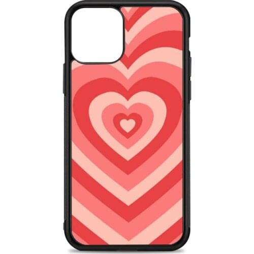 Strawberry love heart Phone Case for iPhone 12 mini 11 pro XS Max X XR 6 7 8 plus SE20 High quality TPU silicon cover