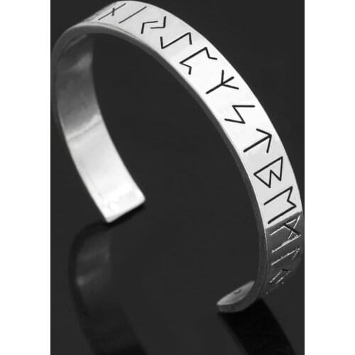 Nordic viking rune amulet bracelet with valknut gift bag