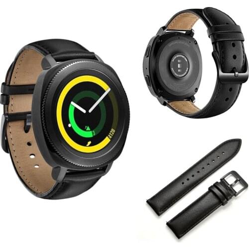 20MM Soft Leather Replacement Watch Bands Strap For Samsung Gear Sport SM-R600 Gear S2 Classic For Huawei Watch 2 Watchband Belt