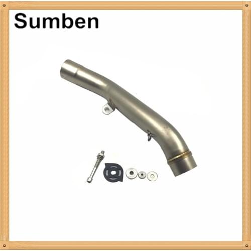 Motorcycle Middle Exhaust Pipe Tube Mid Exhaust Connector for Kawasaki Z800 Z 800