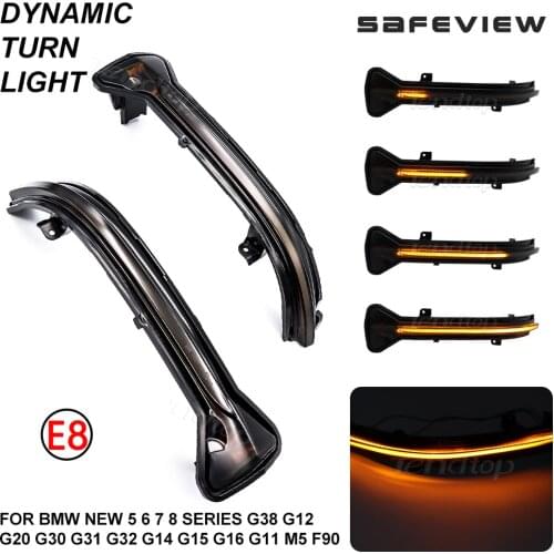 Dynamic LED Turn Signals Light For BMW New 5 6 7 8 Series G38 G12 G20 G30 G31 G32 G14 G15 G16 G11 G12 M5 F90 Rear View Blinker