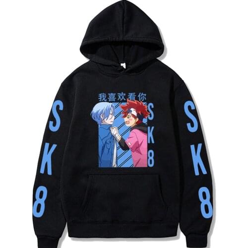 Japan Anime SK8 The Infinity Print Men Hoodies Sweatshirt Streetwear Pullover Hoody
